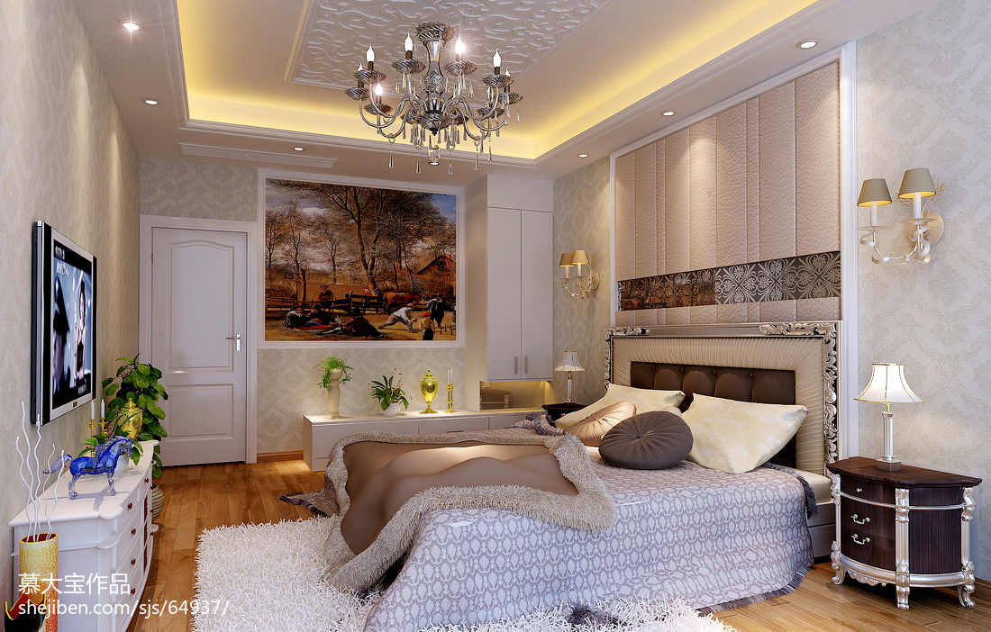 兒童房吊頂裝修燈效果圖 – 設計本裝修效果圖